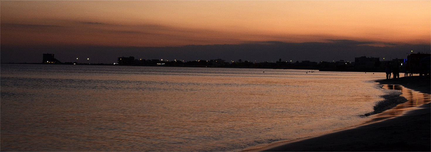 Torre Lapillo al tramonto